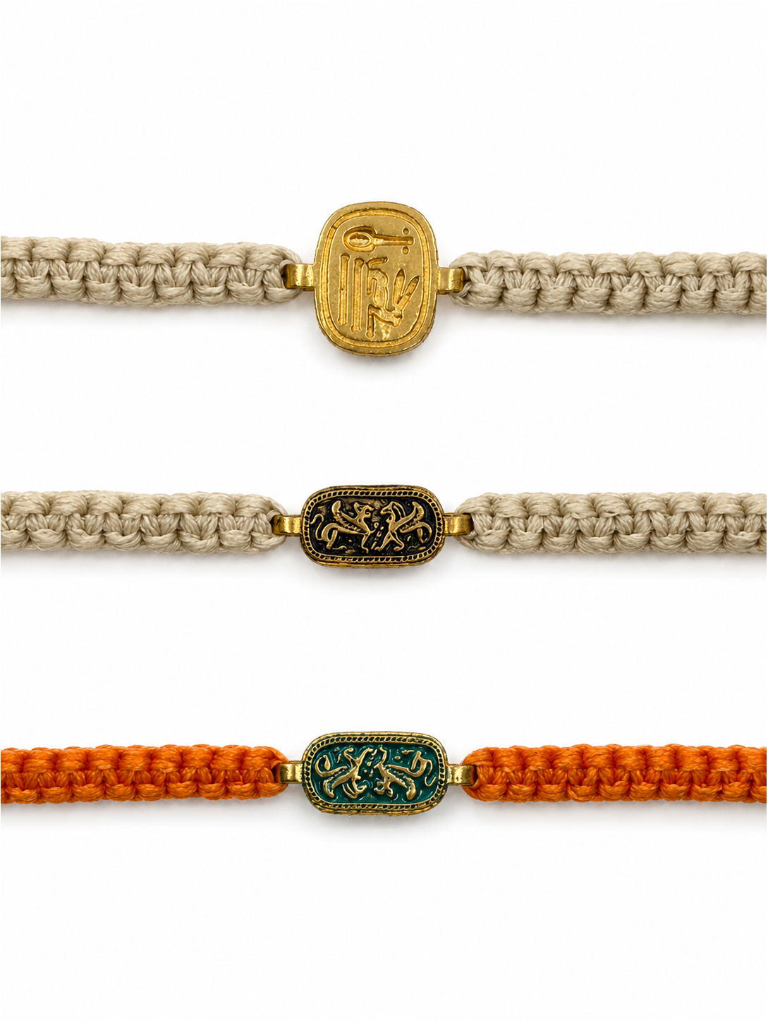 アナトリア 編み込み ブレスレット（オレンジ） hue Anatolia braid Bracelet（orange)