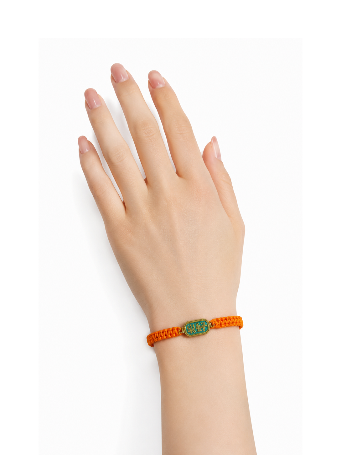 アナトリア 編み込み ブレスレット（オレンジ） hue Anatolia braid Bracelet（orange)