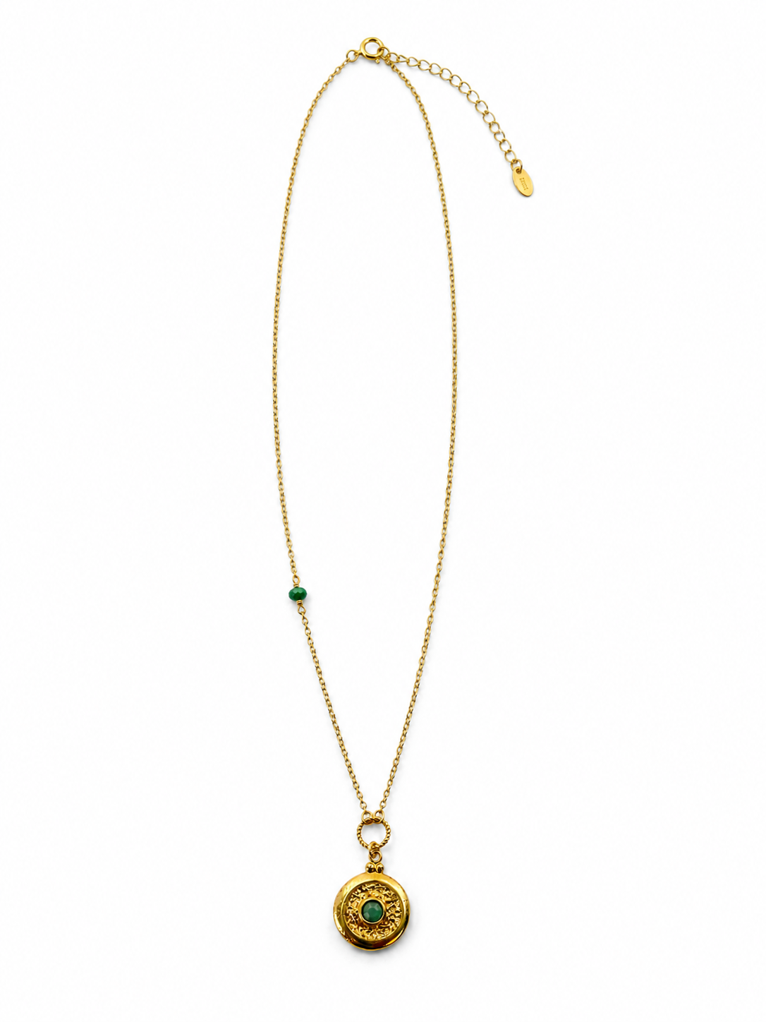 ジェイド サークル ネックレス　hue Jade Round Necklace