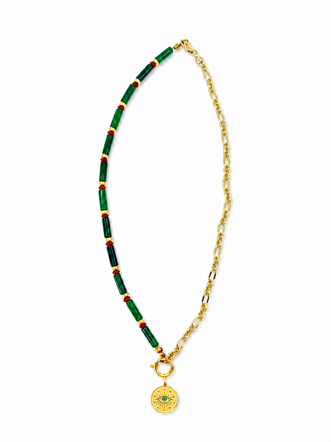 ジェイド アシンメトリーネックレス B　hue Jade Asymmetry Necklace B