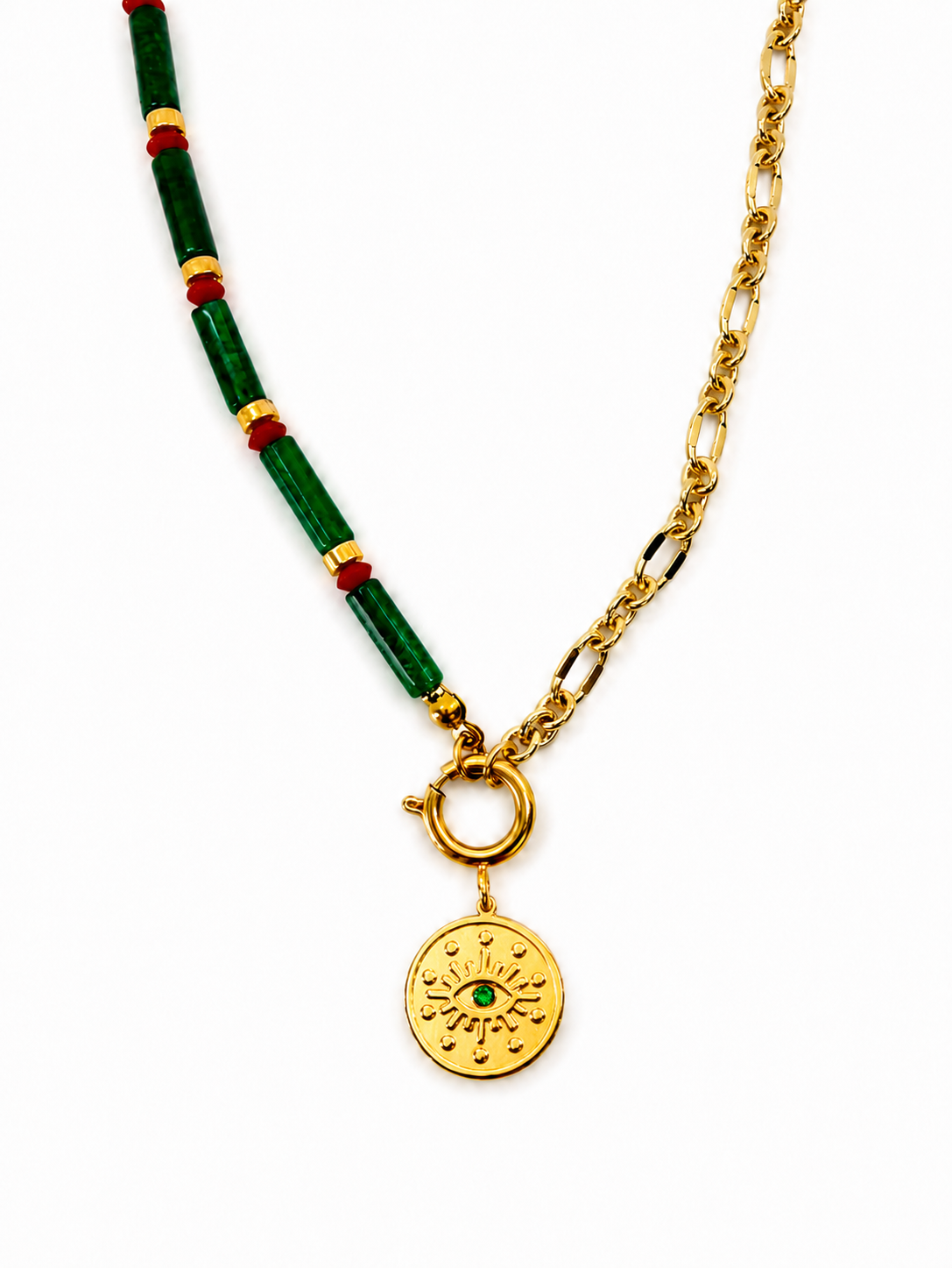 ジェイド アシンメトリーネックレス B　hue Jade Asymmetry Necklace B