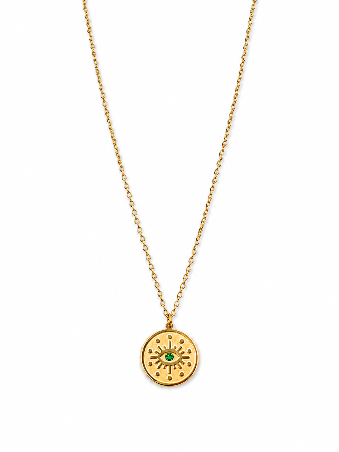 ナザールボンジュウラウンドネックレス　hue Nazar Boncuğu Round Necklace