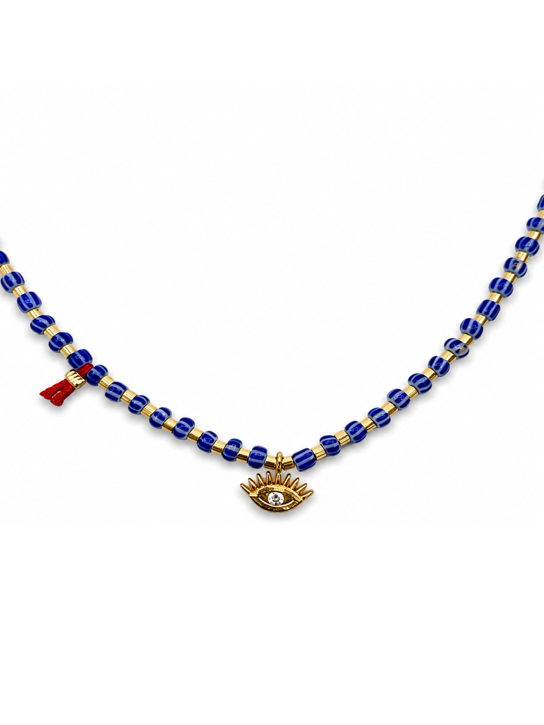 ブルーストーン レッドポイント ネックレス　hue Bluestone Red Point  Necklace