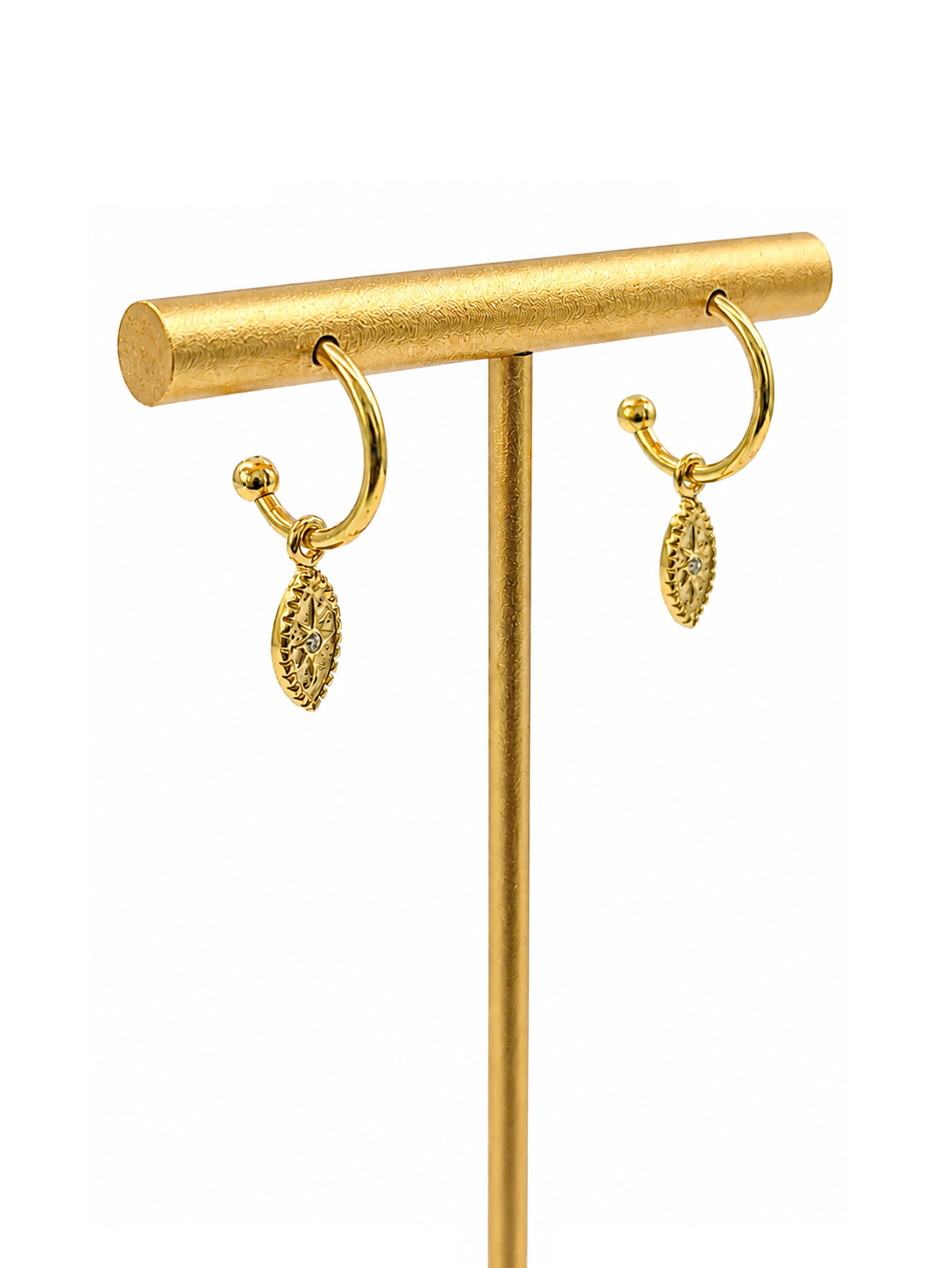 バーチカル アイ フープピアス　hue Vertical Eyes Hoop Earring