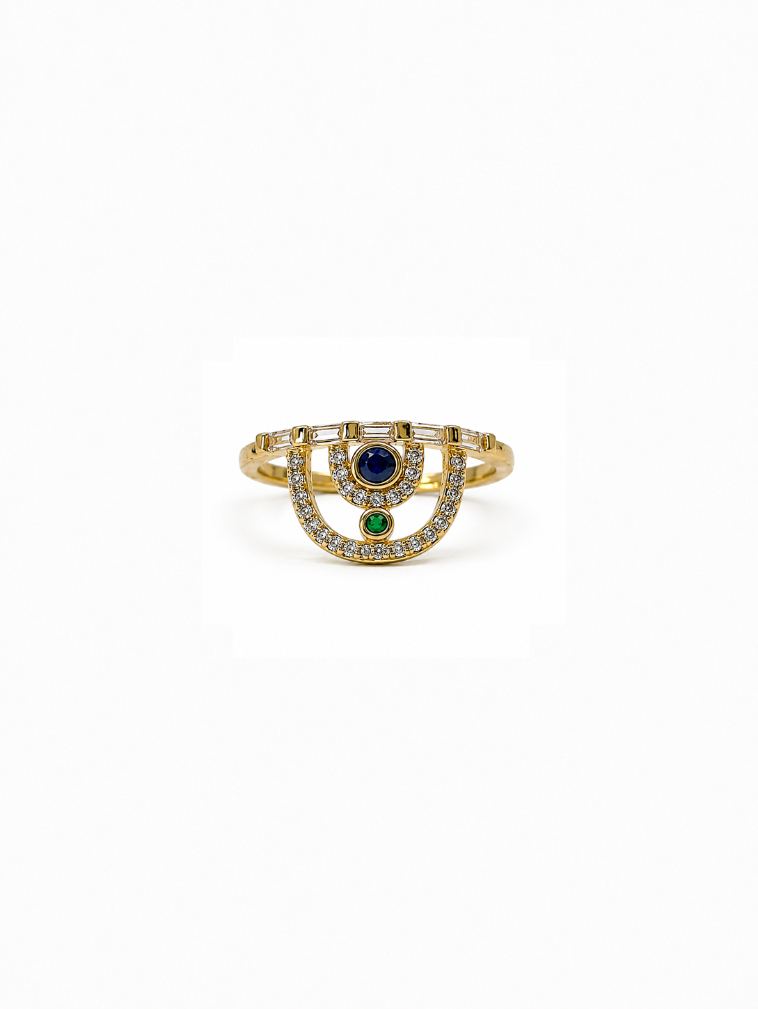 ブルー クラウン リング　hue Blue Crown Ring