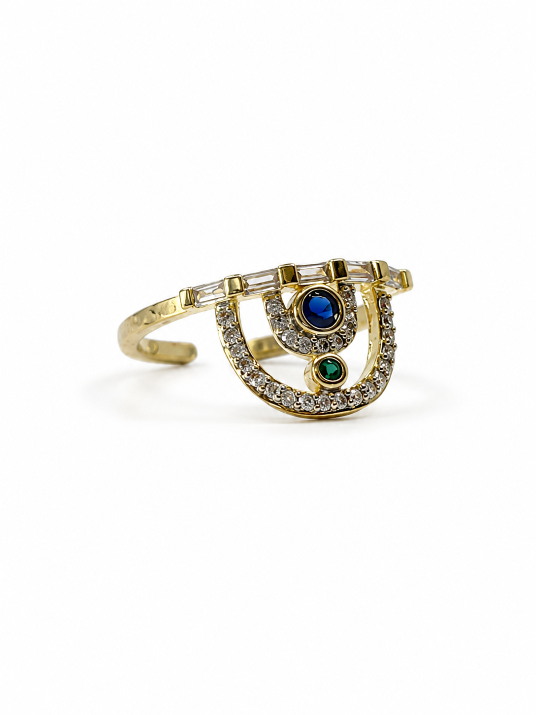 ブルー クラウン リング　hue Blue Crown Ring