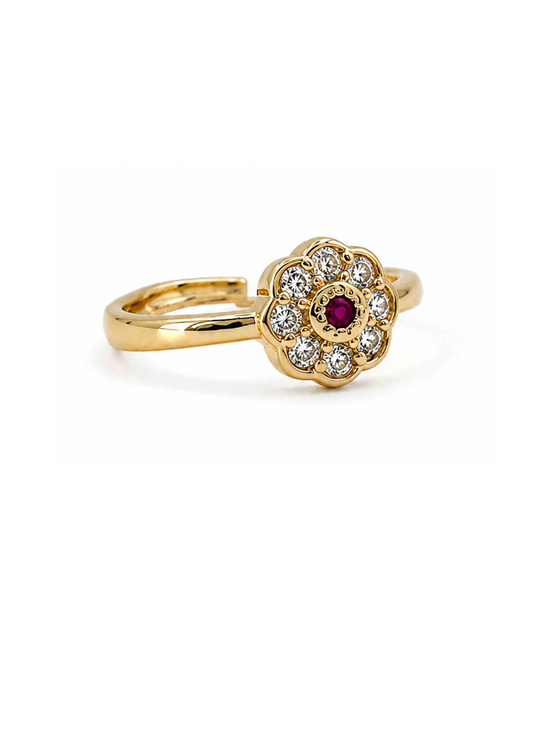 レッドブルーム リング　hue Red Bloom Ring