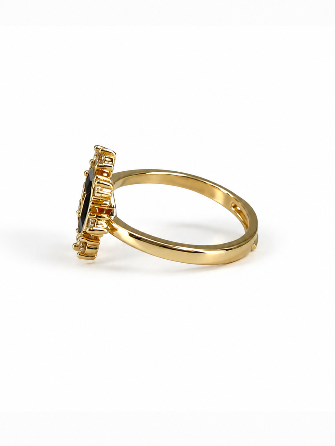 ブラックオクタリング　hue Black Octa ring