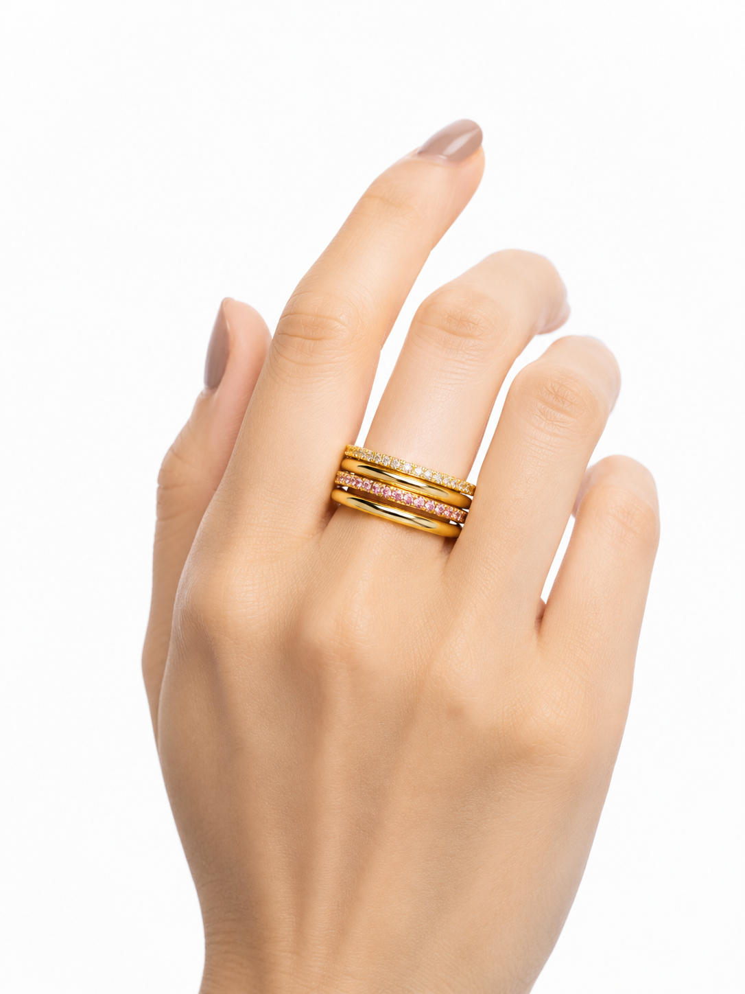 4エレメンツリング（ペールピンク） hue Four Elements Ring pale pink
